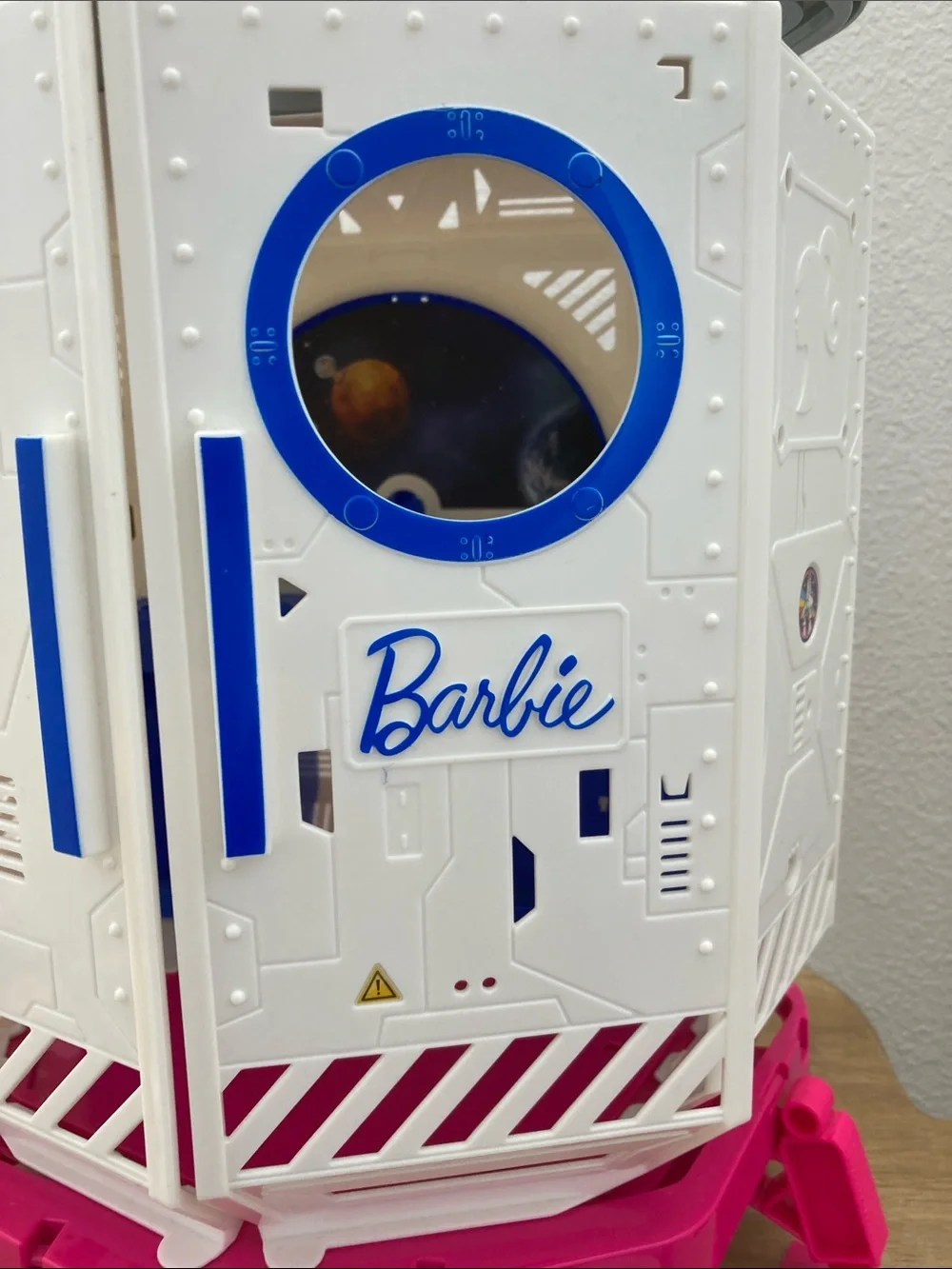 SALE! 50% Off Barbie Pink, White & Blue Space Command Playset 16” Tall